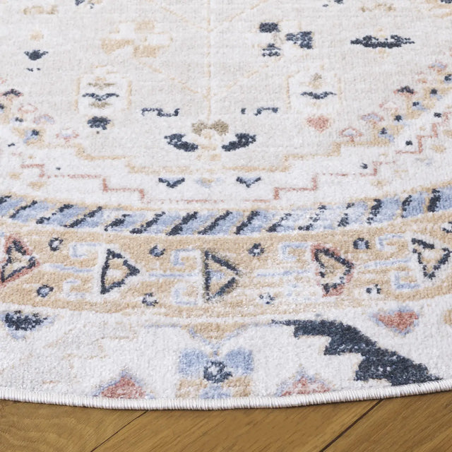 Safavieh Bayside 6'-7" x 6'-7" Rug in Ivory / Beige Blue