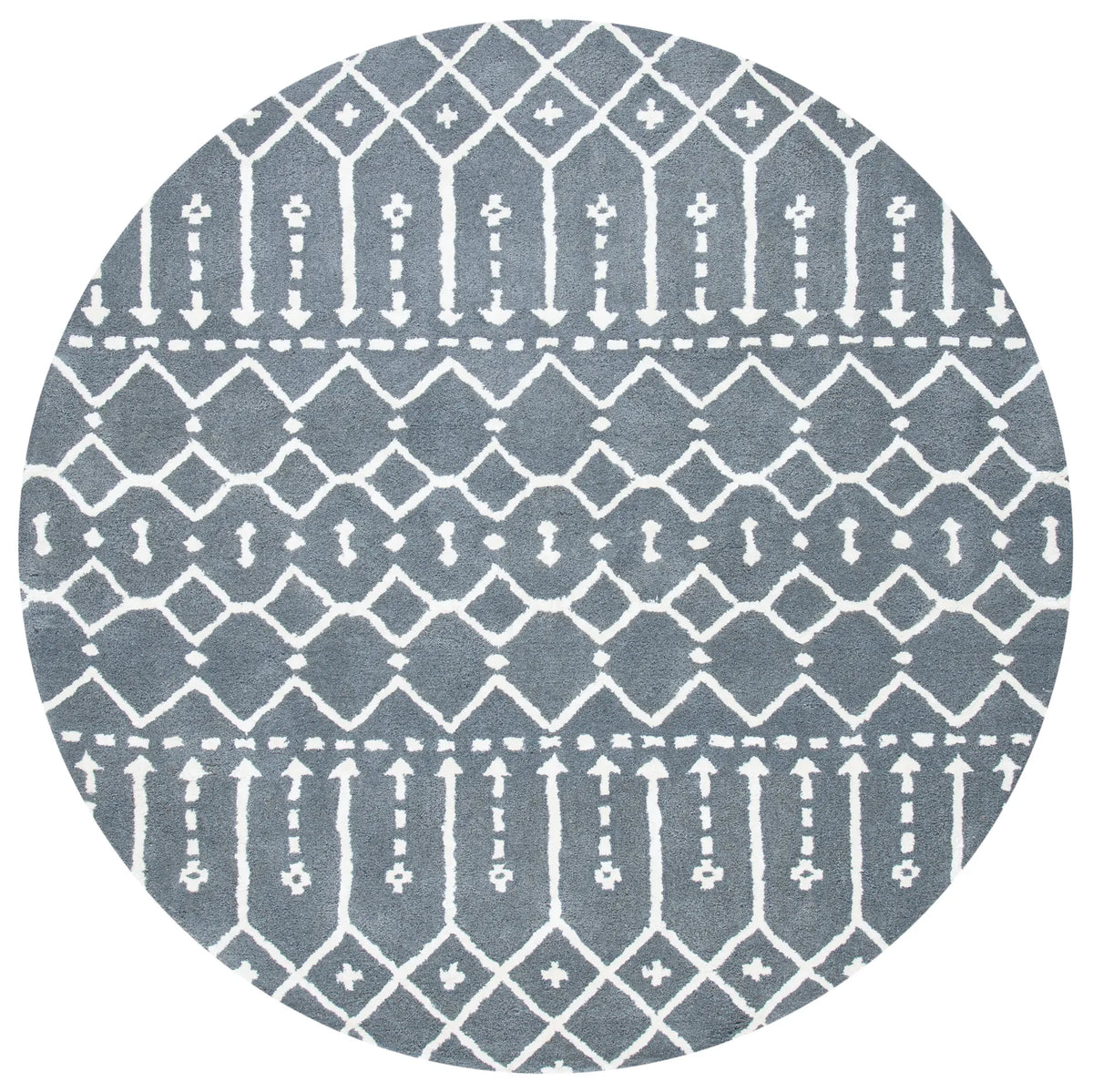 Safavieh Himalaya 6'-0" x 6'-0" Rug in Grey / Ivory