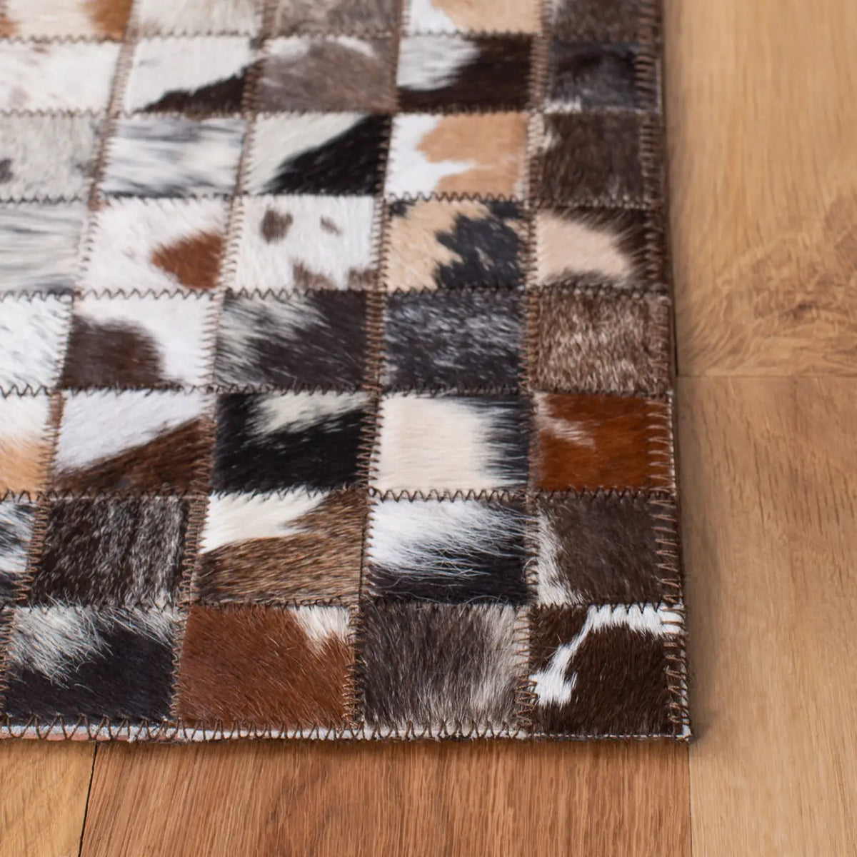 Safavieh Studio Leather 4'-0" x 6'-0" Rug in Beige / Brown