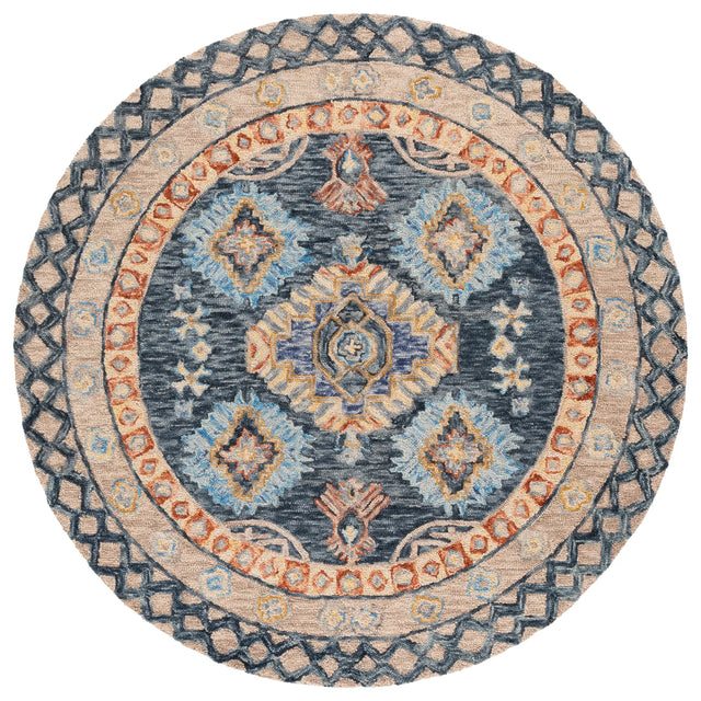 Safavieh Aspen 6'-0" x 6'-0" Rug in Blue / Beige