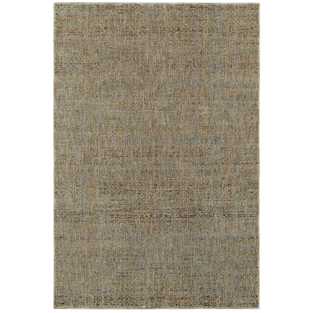 Oriental Weavers Sphinx Atlas 8048B Blue/Gold Rugs - main flat