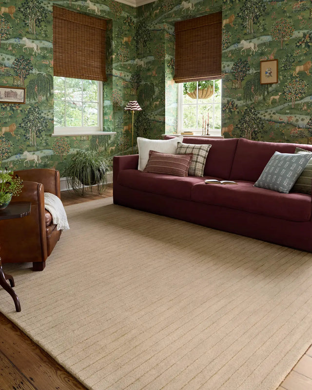 Chris Loves Julia x Loloi Henry HEY-01 Beige / Wheat Rug - room scene 3