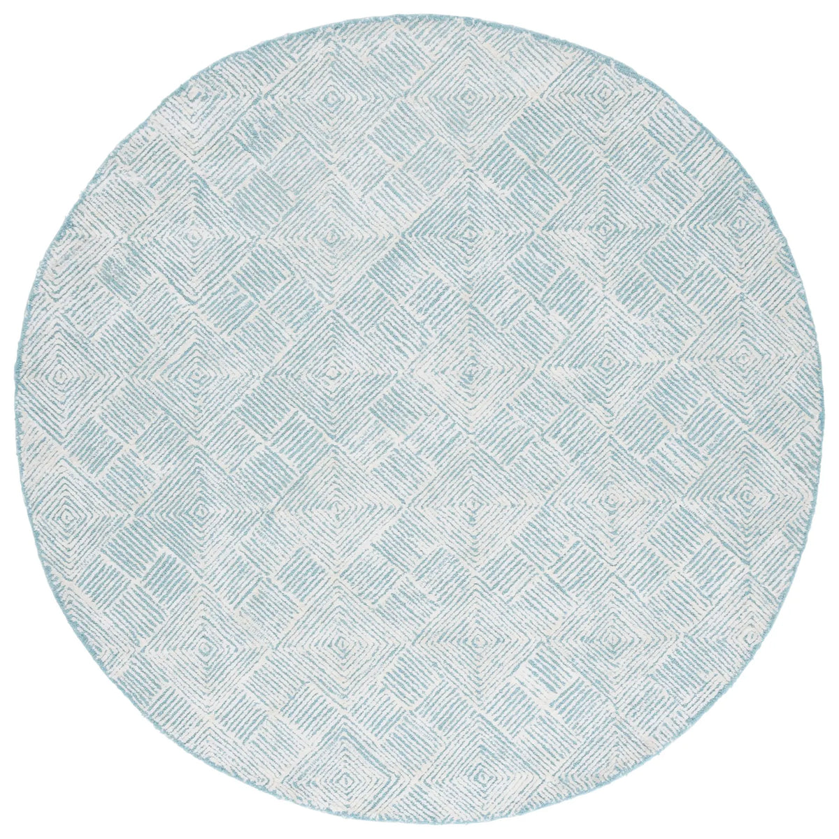 Safavieh Glamour 6'-0" x 6'-0" Rug in Ivory / Turquoise
