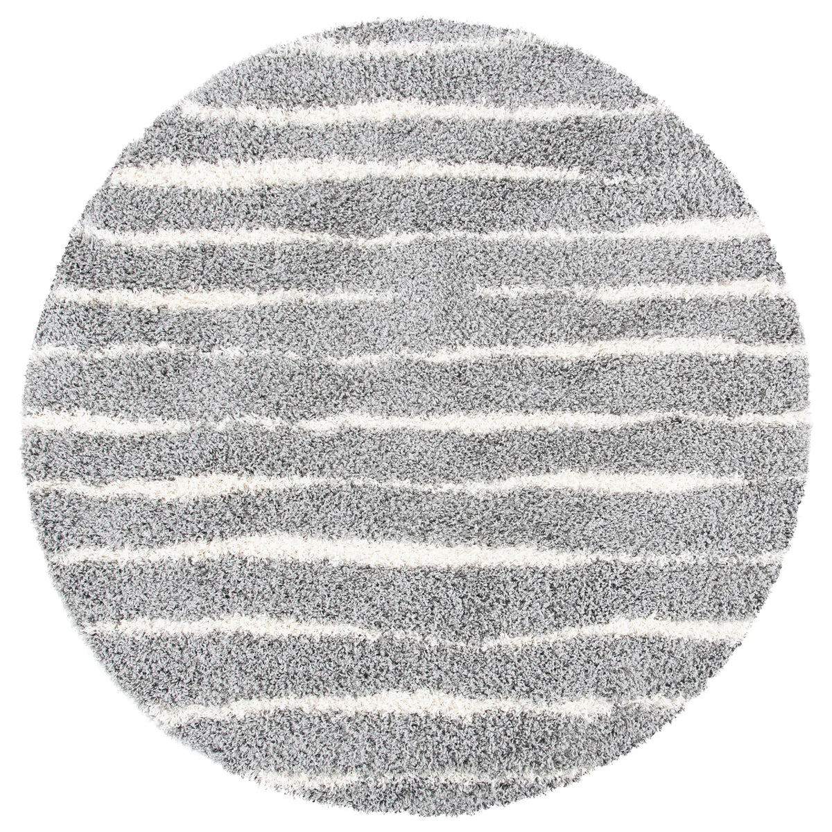 Safavieh Venus Shag 600 5'-3" x 5'-3" Rug in Grey / Ivory