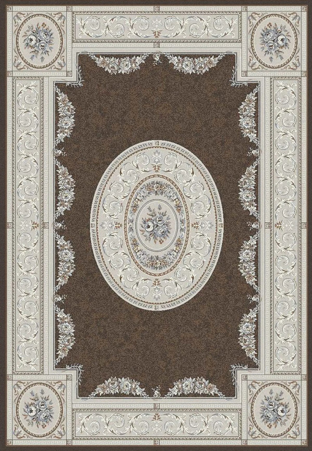 Dynamic Rugs Ancient Garden 57226 Brown/Cream Rug - Rectangular