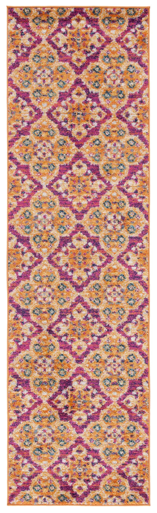 Safavieh Madison 2'-3" x 8'-0" Rug in Fuchsia / Gold