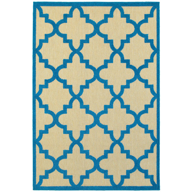 Oriental Weavers Sphinx Cayman 660L9 Sand / Blue Rugs - main flat