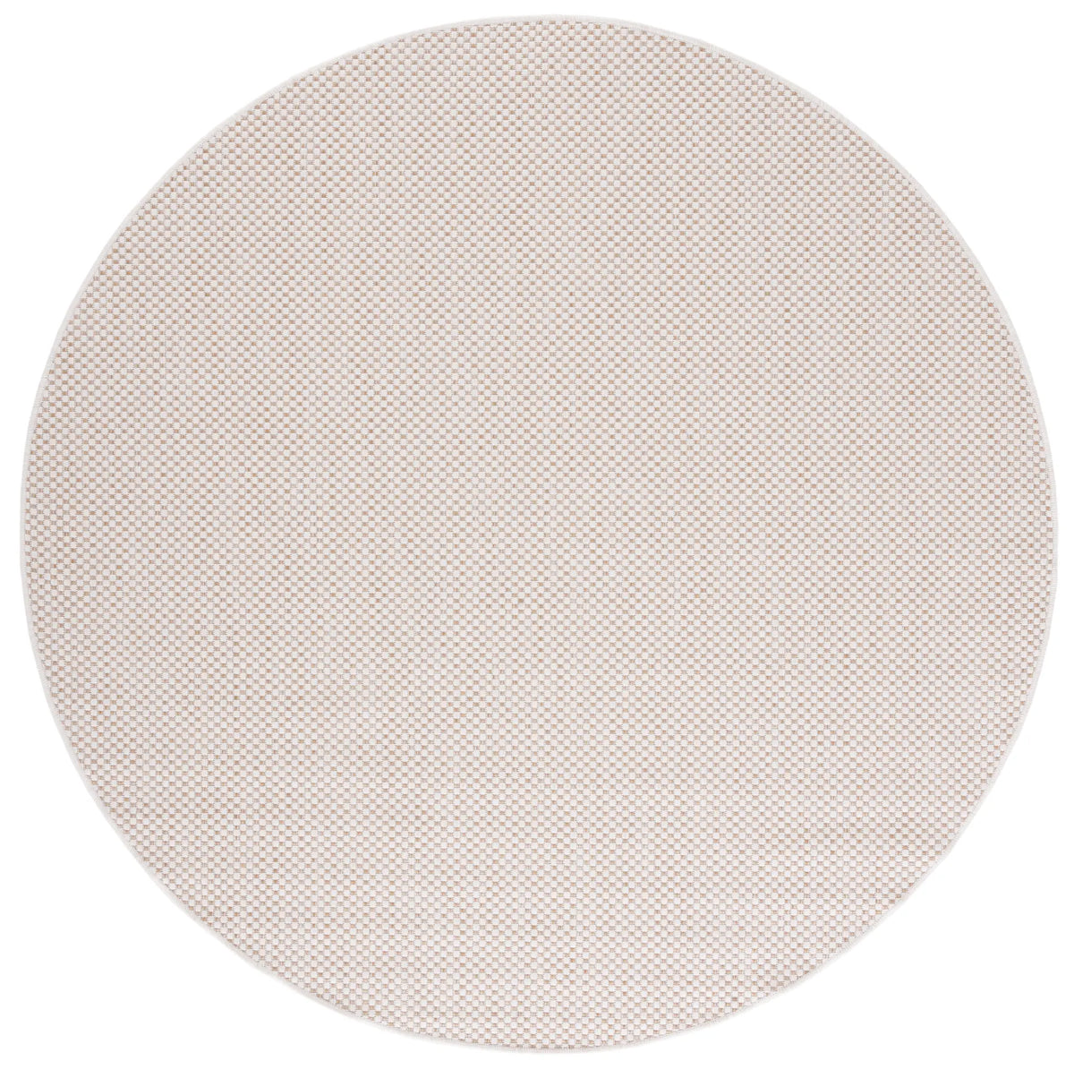 Safavieh Courtyard 6'-7" x 6'-7" Rug in Ivory / Gold