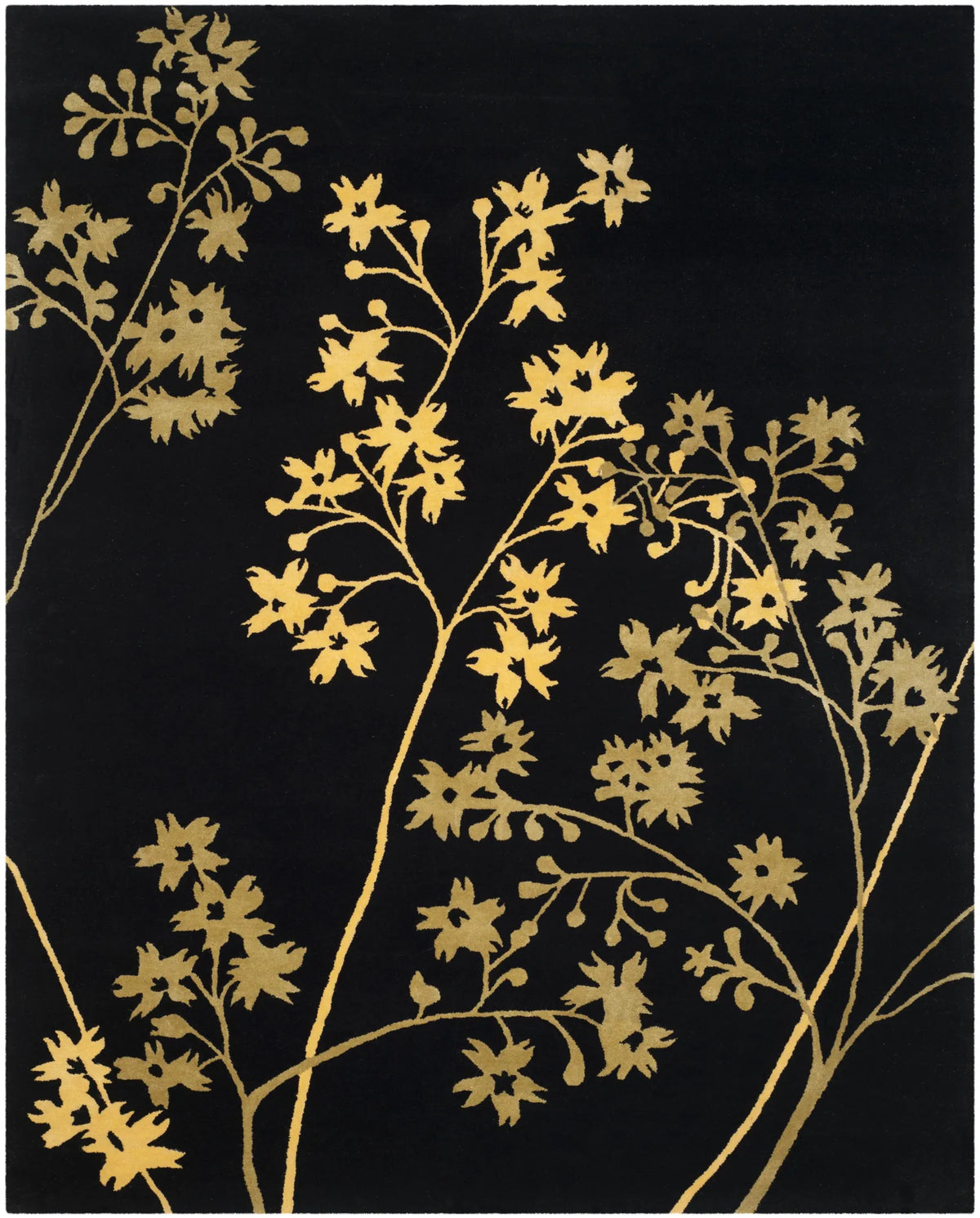 Safavieh Soho 9'-6" x 13'-6" Rug in Black / Lime