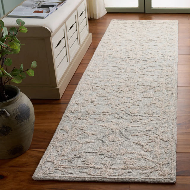 Safavieh Abstract 2'-3" x 8'-0" Rug in Light Grey / Ivory