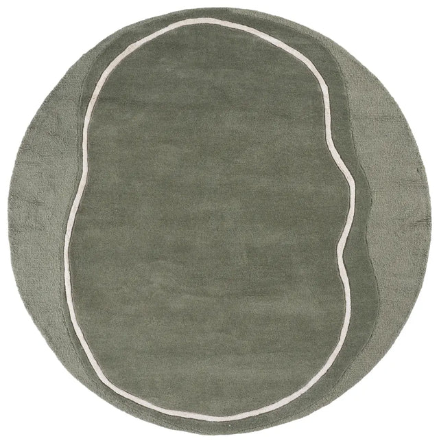 Safavieh Fifth Avenue 6'-0" x 6'-0" Rug in Sage Green / Ivory