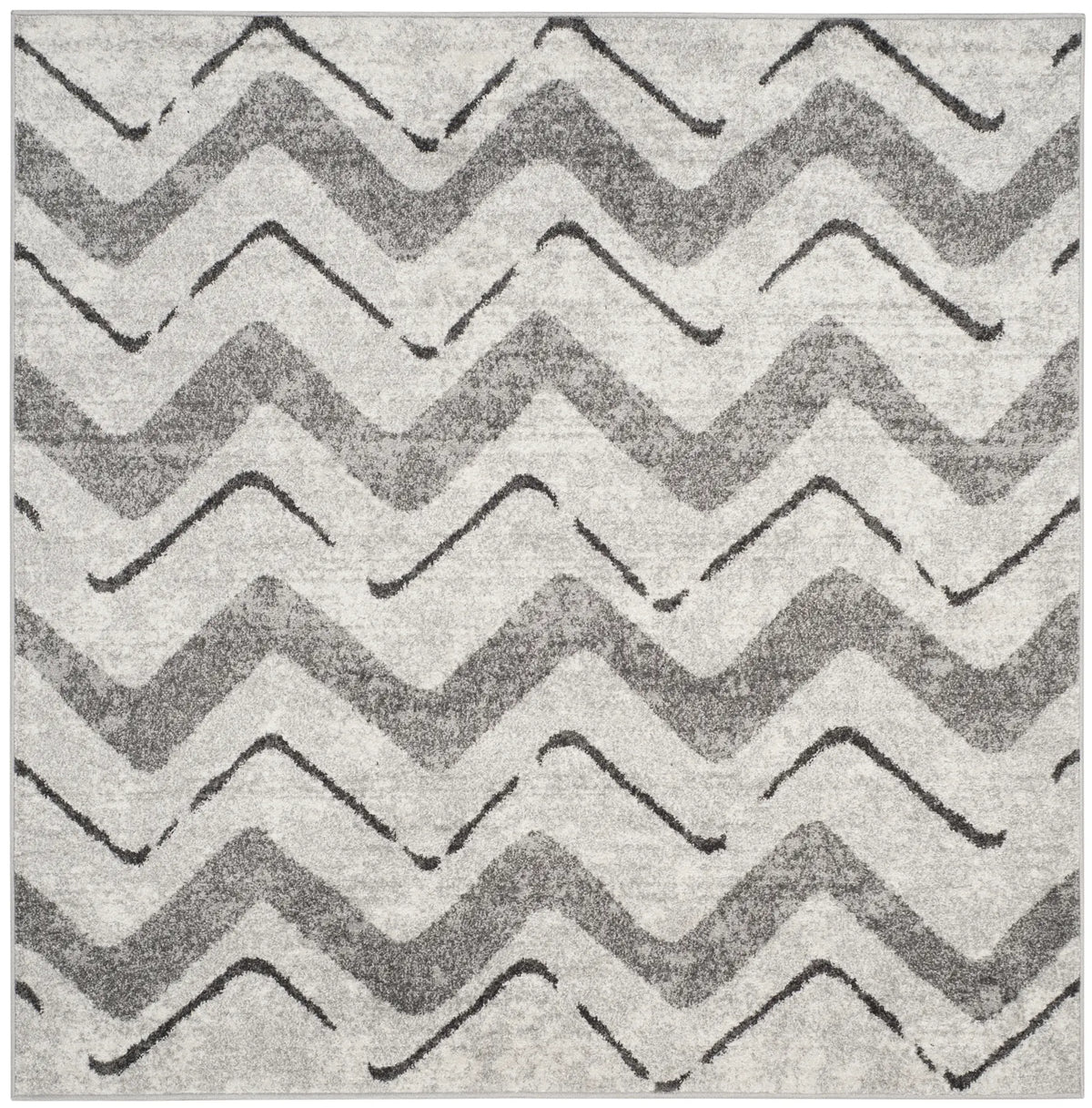 Safavieh Adirondack 6'-0" x 6'-0" Rug in Silver / Charcoal