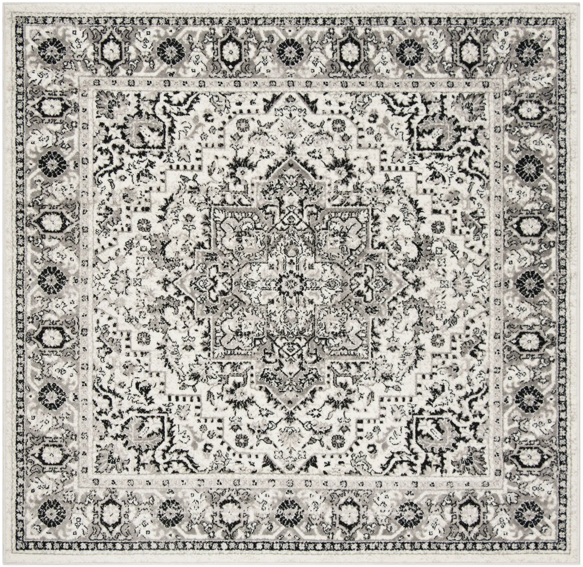 Safavieh Skyler 6'-7" x 6'-7" Rug in Grey / Ivory