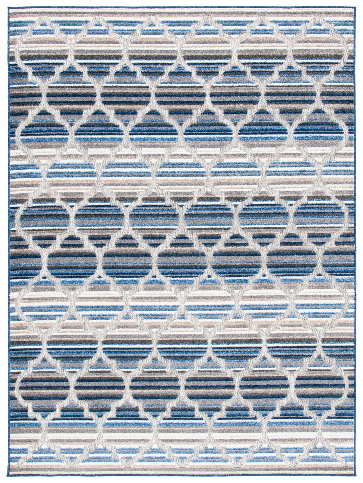 Safavieh Cabana 4'-5" x 6'-5" Rug in Blue / Grey