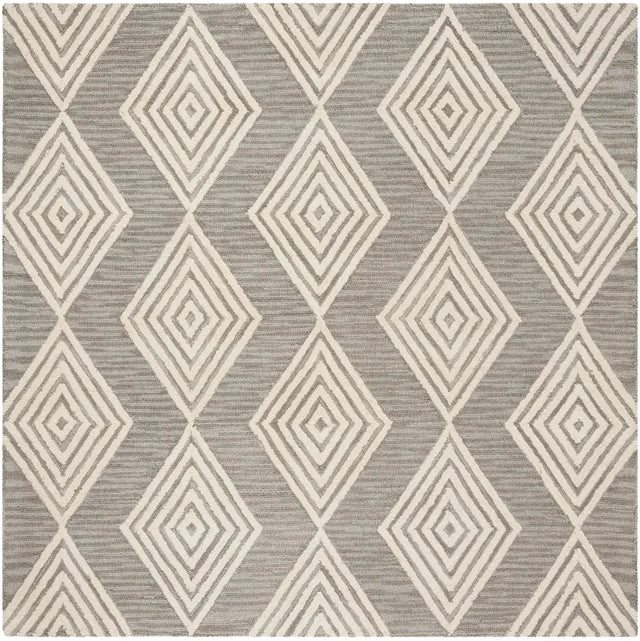 Safavieh Blossom 6'-0" x 6'-0" Rug in Dark Grey / Ivory