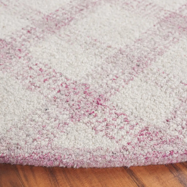 Safavieh Abstract 6'-0" x 6'-0" Rug in Ivory / Pink