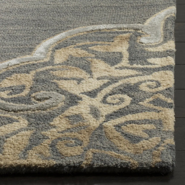 Safavieh Dip Dye 4'-0" x 6'-0" Rug in Slate / Beige