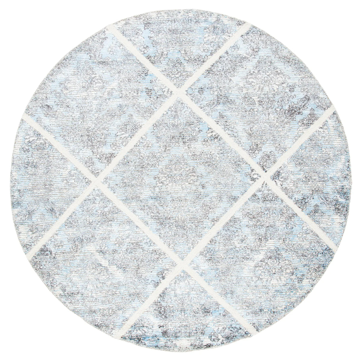 Safavieh Artistry 600 7'-0" x 7'-0" Rug in Ivory / Blue