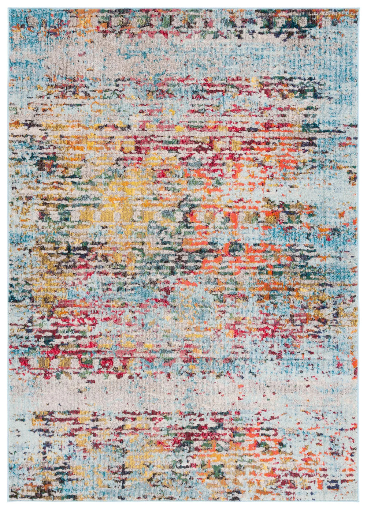 Safavieh Monaco 4'-0" x 5'-7" Rug in Grey / Multi
