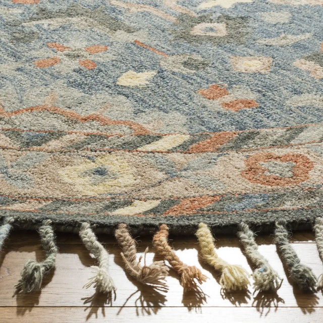 Safavieh Aspen 7'-0" x 7'-0" Rug in Blue / Rust