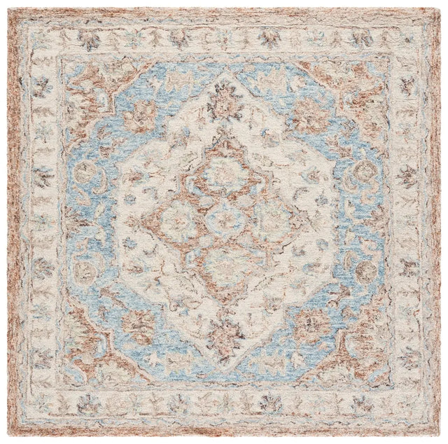 Safavieh Metro 6'-0" x 6'-0" Rug in Beige / Blue