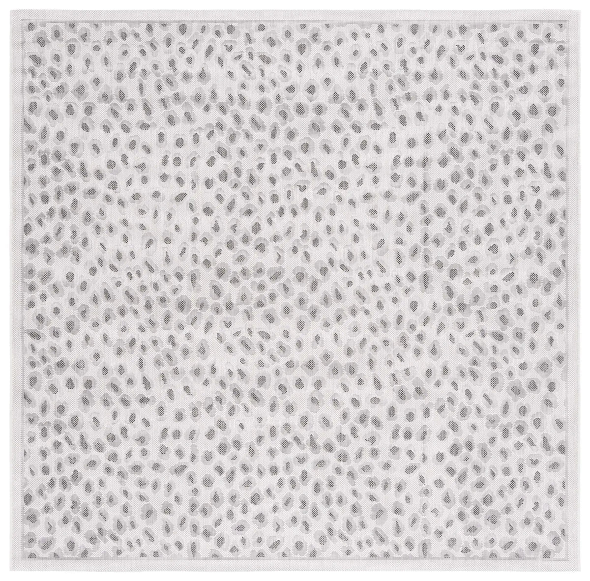 Safavieh Courtyard 6'-7" x 6'-7" Rug in Ivory / Grey