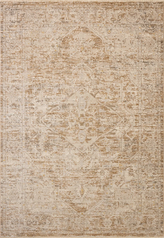 Loloi Clarisse CLS-03 Traditional Power Loomed Taupe, Dove Rug - main flat