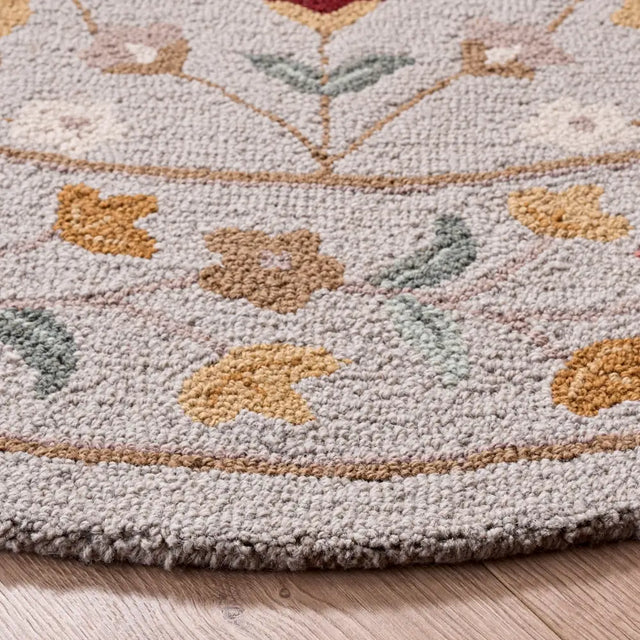 Safavieh Chelsea 6'-0" x 6'-0" Rug in Grey / Red