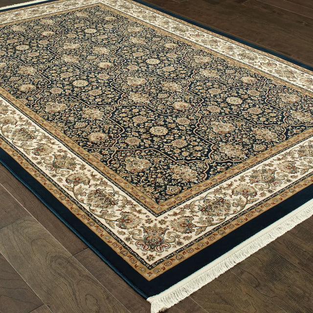 Oriental Weavers Sphinx Masterpiece 1331B Navy / Ivory Rugs - angle detail