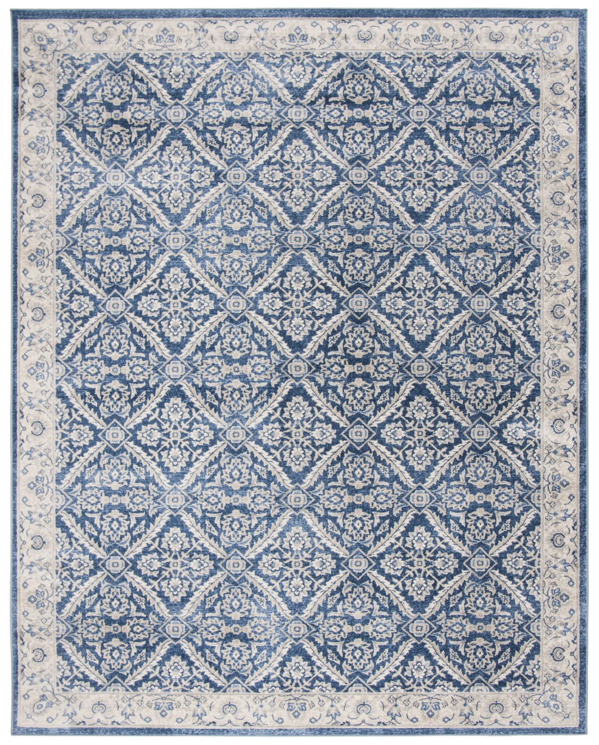 Safavieh Brentwood 10'-0" x 13'-0" Rug in Navy / Creme
