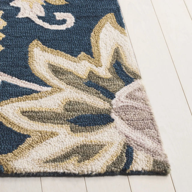 Safavieh Blossom 4'-0" x 6'-0" Rug in Navy / Red