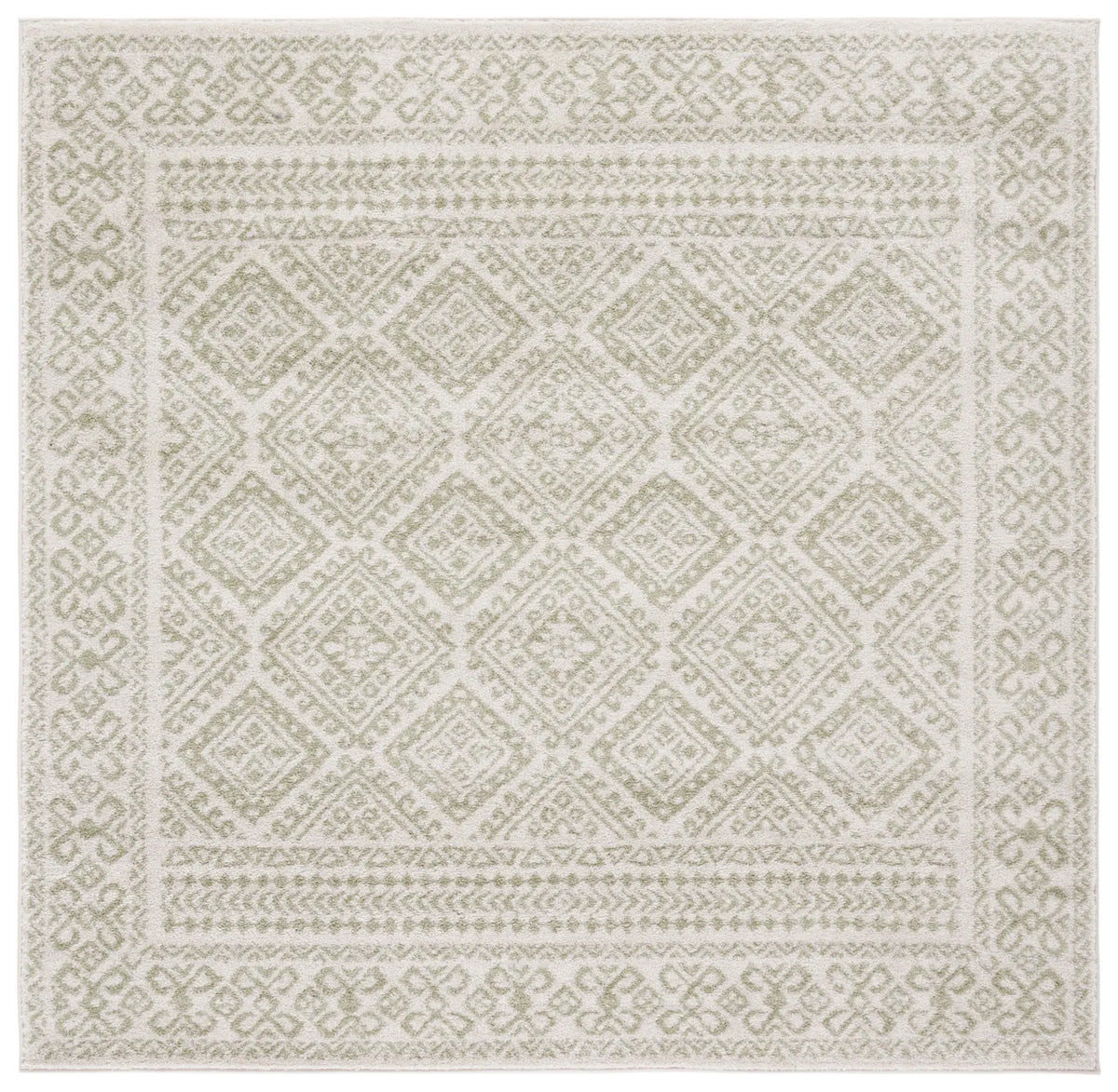 Safavieh Tulum 6'-7" x 6'-7" Rug in Ivory / Sage
