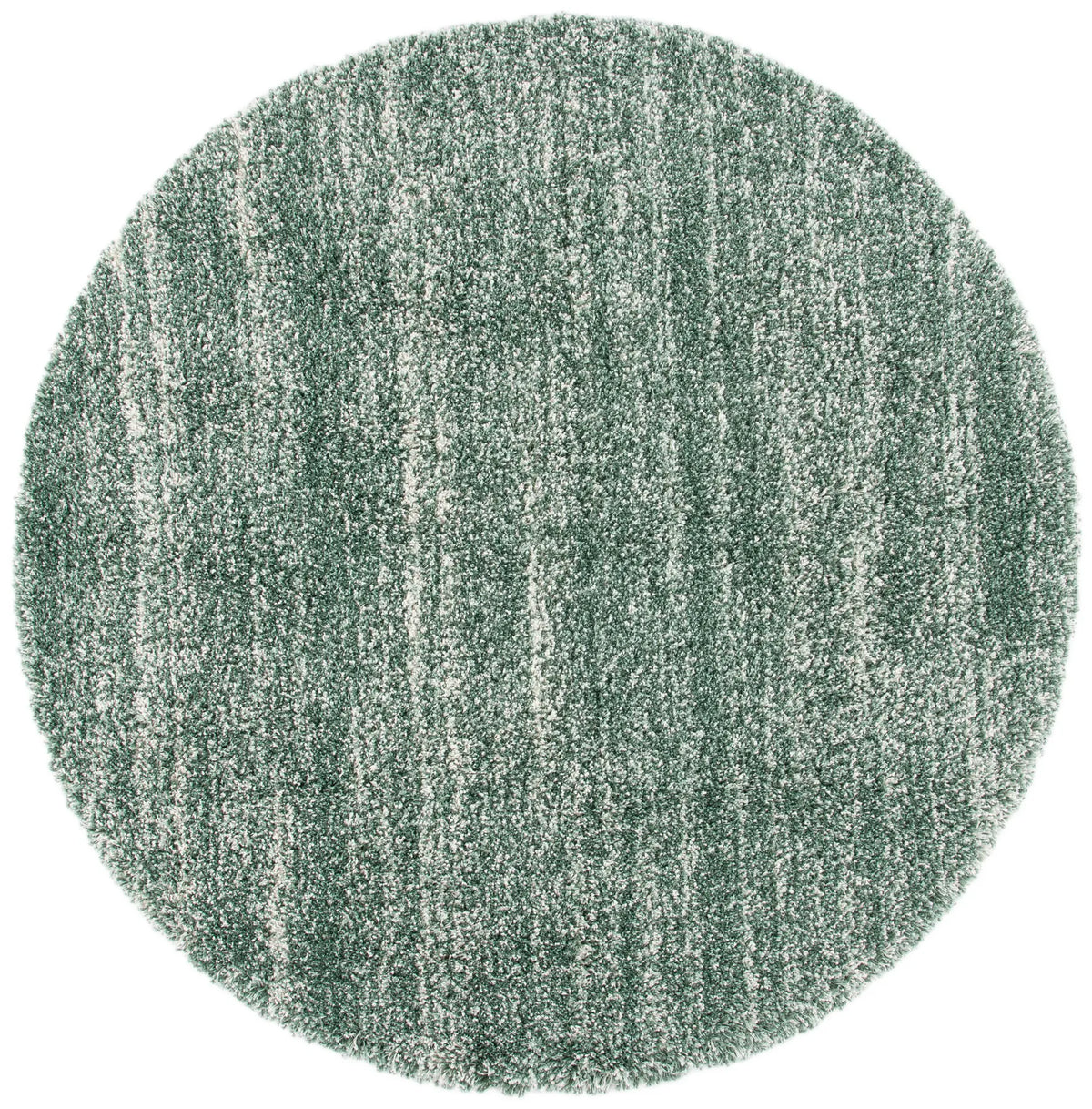 Safavieh Hudson Shag 7'-0" x 7'-0" Rug in Green / Ivory