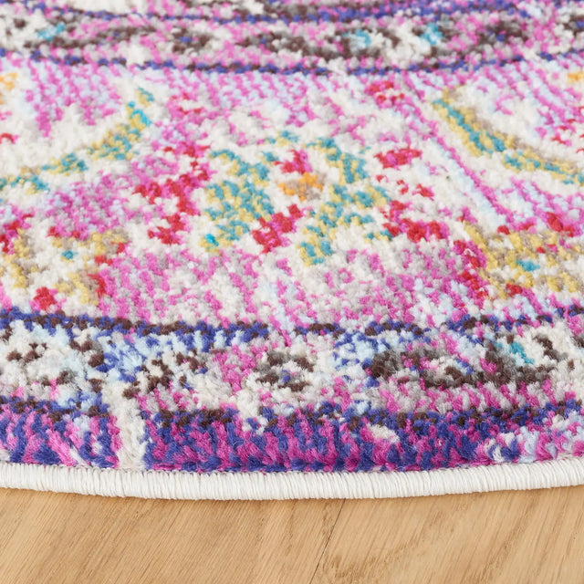 Safavieh Monaco 5'-0" x 5'-0" Rug in Violet / Light Blue
