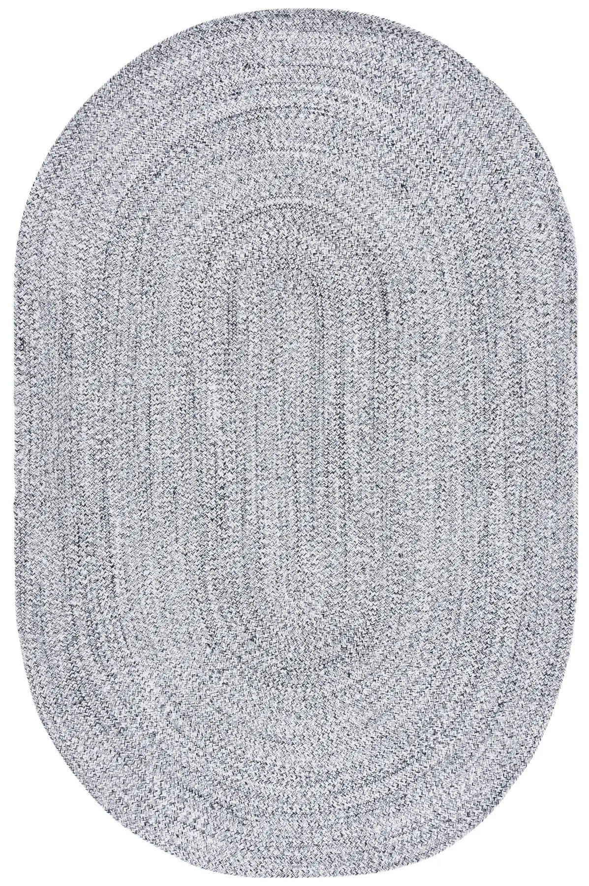 Safavieh Braided 5'-0" x 8'-0" Rug in Ivory / Black