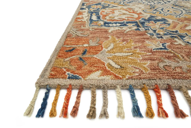 Loloi Zharah Zr-10 Rust / Blue Rugs - rug corner