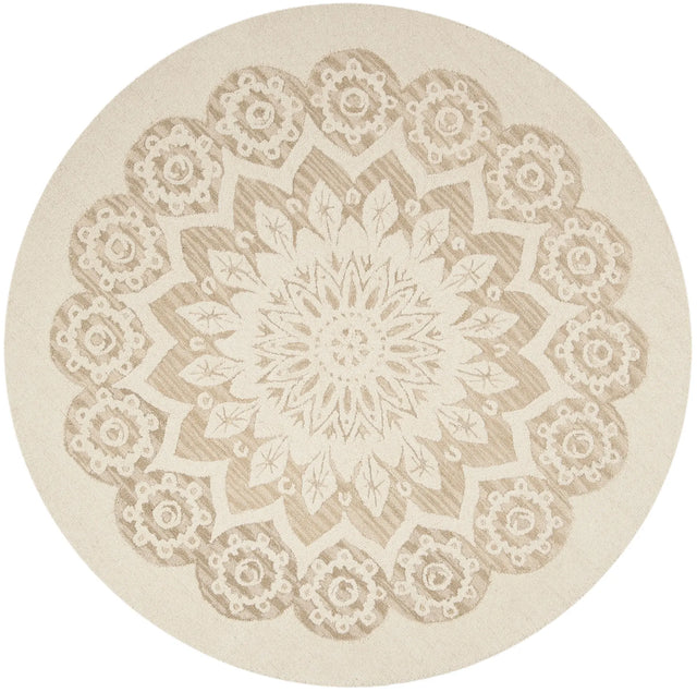 Safavieh Blossom 6'-0" x 6'-0" Rug in Ivory / Beige