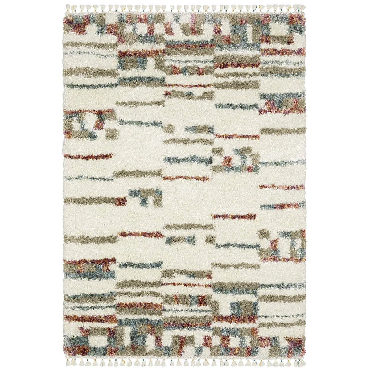 Oriental Weavers Sphinx Axis Ax06A Ivory/ Multi Rug - main flat
