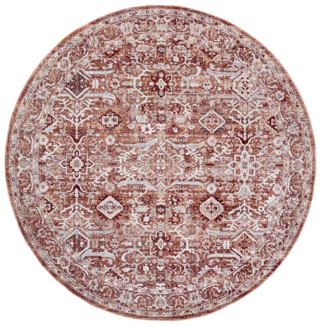 Safavieh Scarlett 400 6'-7" x 6'-7" Rug in Red / Ivory Rust