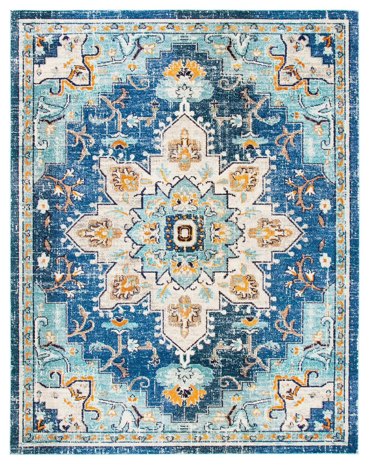 Safavieh Madison 10'-0" x 14'-0" Rug in Blue / Light Blue