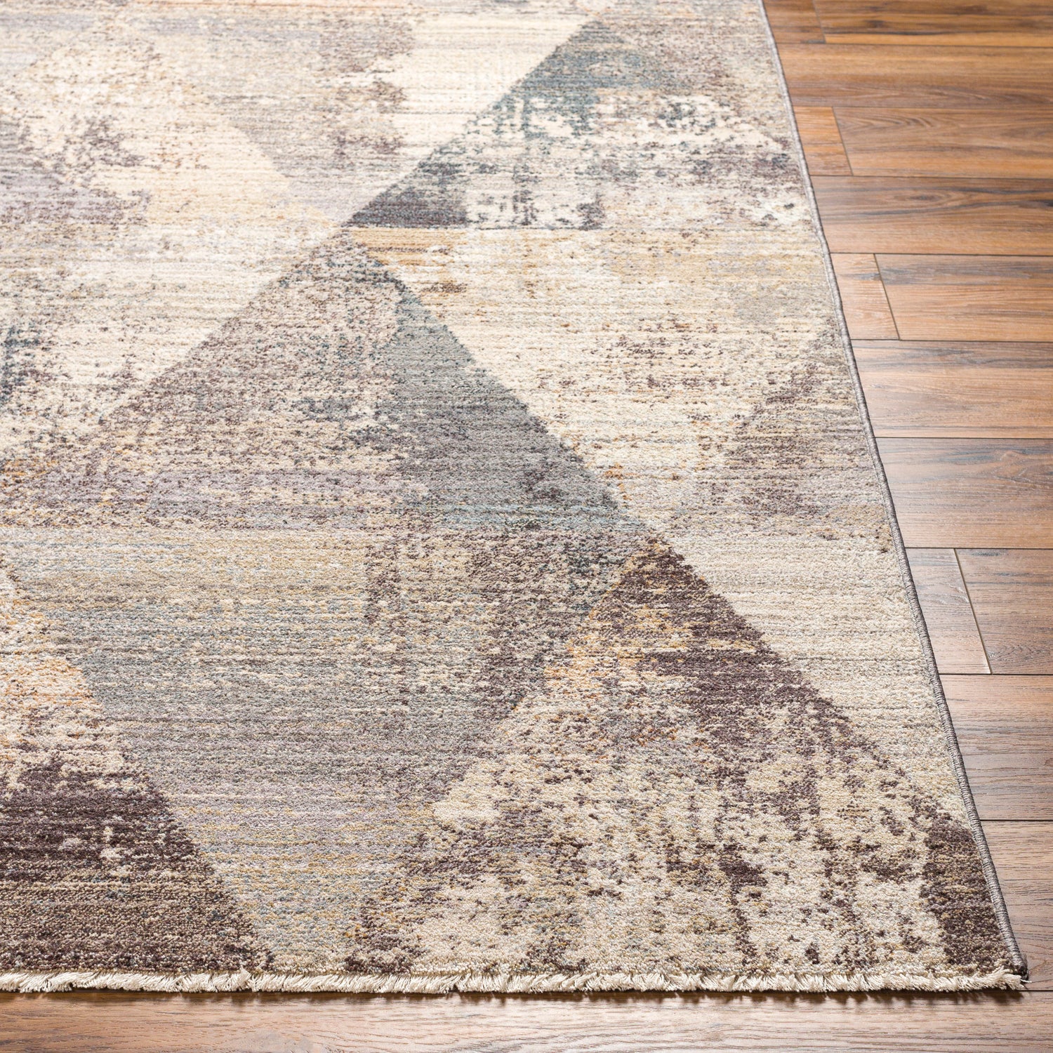 Surya Aida Aad-2308 Beige, Gray, Tan, Ivory, Medium Gray Rug.