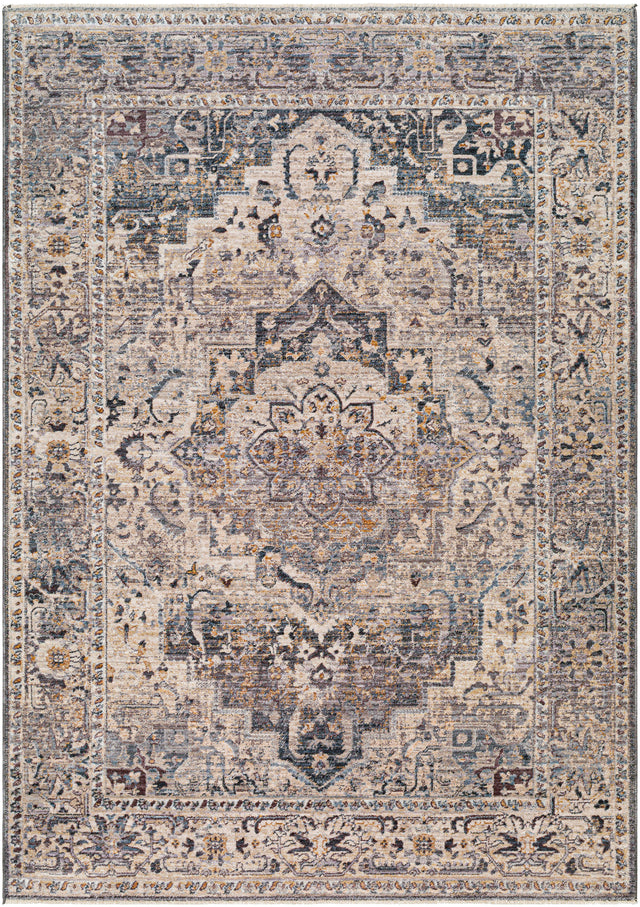 Surya Aida Aad-2311 Beige, Medium Gray, Tan, Ivory, Deep Teal, Charcoal Rug.