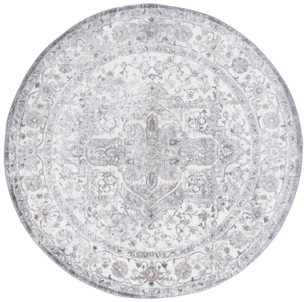 Safavieh Opal 6'-7" x 6'-7" Rug in Grey / Ivory