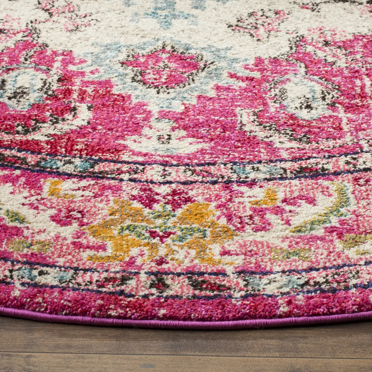 Safavieh Monaco 5'-0" x 5'-0" Rug in Pink / Multi