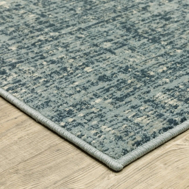 Oriental Weavers Sphinx Branson Br13A Blue/ Blue Rugs - corner detail