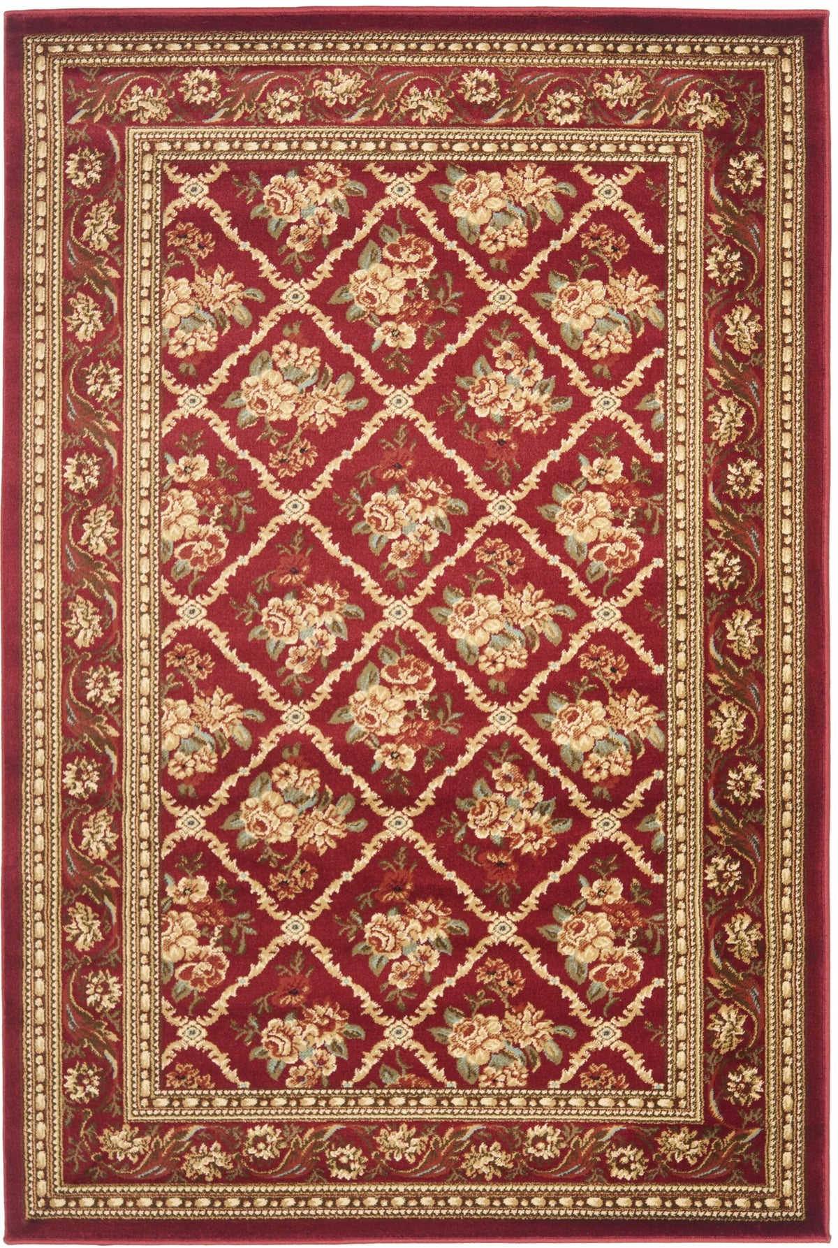Safavieh Lyndhurst 3'-3" x 5'-3" Rug in Red / Red