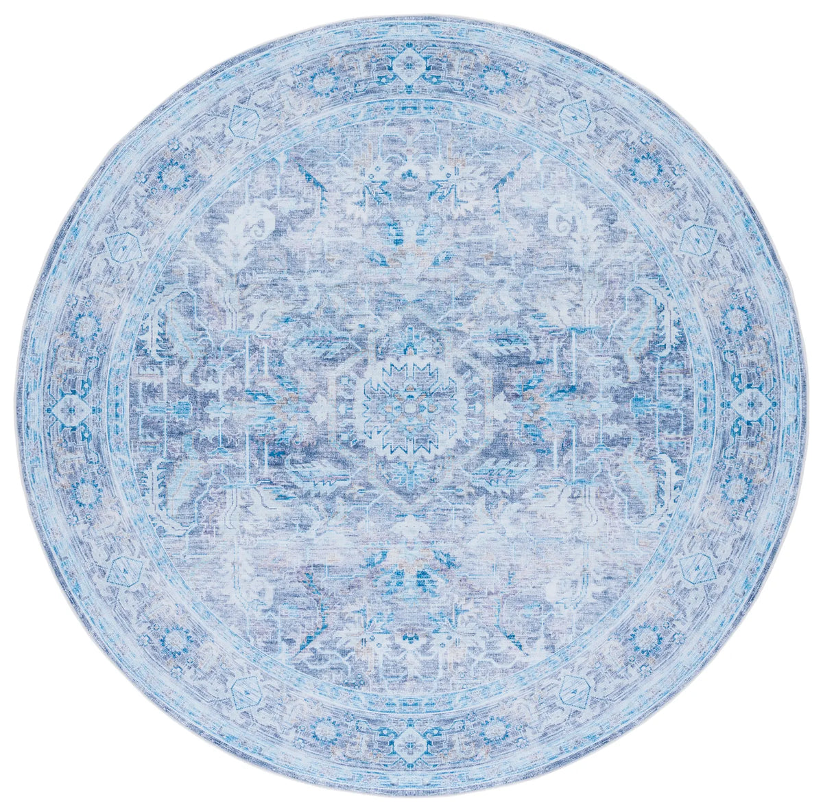 Safavieh Tucson 6'-0" x 6'-0" Rug in Purple / Blue
