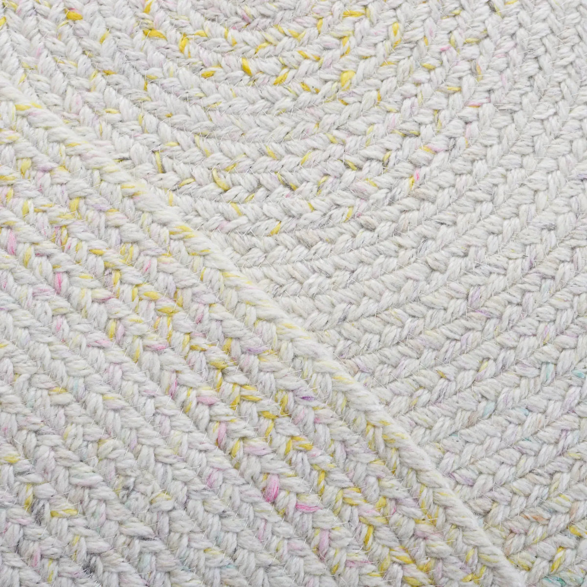 Safavieh Braided 5'-0" x 5'-0" Rug in Ivory / Yellow