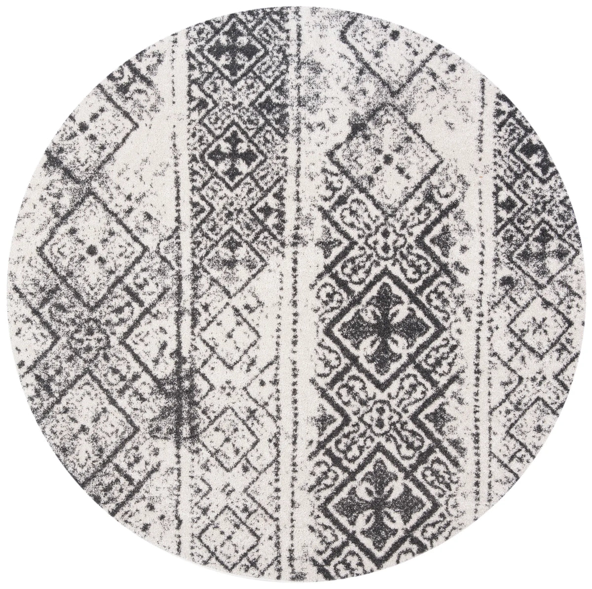 Safavieh Adirondack 6'-0" x 6'-0" Rug in Silver / Black
