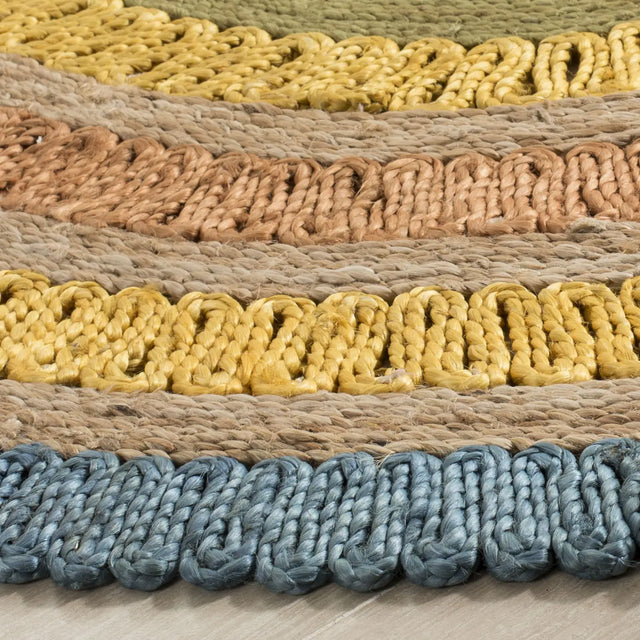 Safavieh Natural Fiber 5'-0" x 5'-0" Rug in Blue / Multi